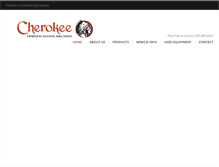 Tablet Screenshot of cherokeefab.com